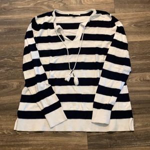 Lightweight Stripped Sweater from Loft